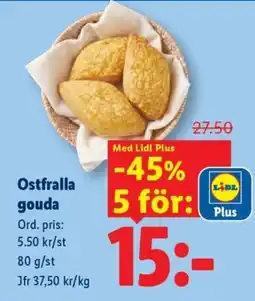 Lidl Lidl Ostfralla gouda erbjuda