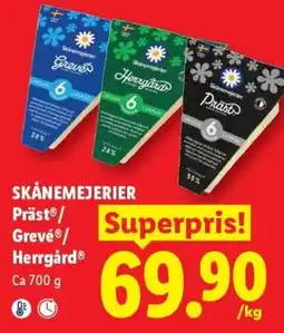 Lidl Skånemejerier Präst/Grevé/Herrgård erbjuda
