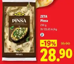 Lidl Zeta pinsa erbjuda