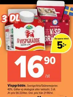 Coop Extra Vispgrädde erbjuda