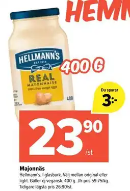 Coop Extra Majonnäs erbjuda