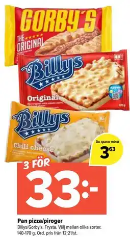 Coop Extra Pan pizza/piroger erbjuda
