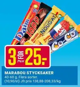 ÖoB MARABOU STYCKSAKER erbjuda