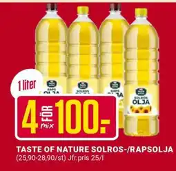 ÖoB TASTE OF NATURE SOLROS-/RAPSOLJA erbjuda