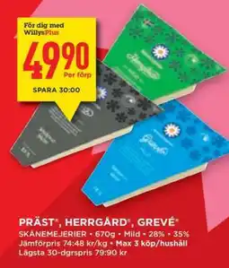 Willys PRÄST , HERRGÅRD , GREVE erbjuda
