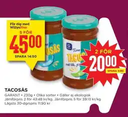 Willys Tacosås erbjuda