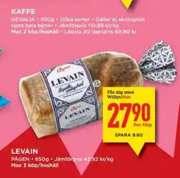 Willys Levain erbjuda
