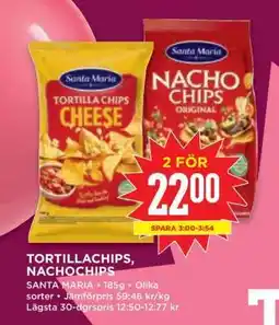 Willys Tortillachips, Nachochips erbjuda