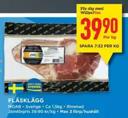 Willys FLÄSKLÄGG erbjuda