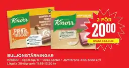 Willys Knorr Buljongtärningar erbjuda