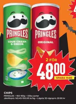Willys Pringles Chips erbjuda