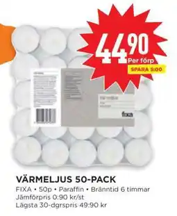 Willys VÄRMELJUS 50-PACK erbjuda