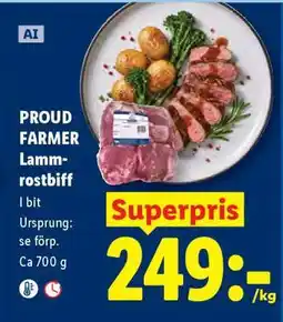 Lidl PROUD FARMER Lammrostbiff erbjuda