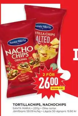 Willys Tortillachips, Nachochips erbjuda
