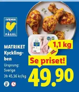 Lidl Matriket Kycklingben erbjuda