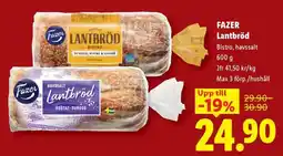 Lidl Fazer lantbröd erbjuda