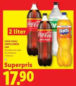 Lidl Coca-Cola/Sprite/Fanta läsk erbjuda