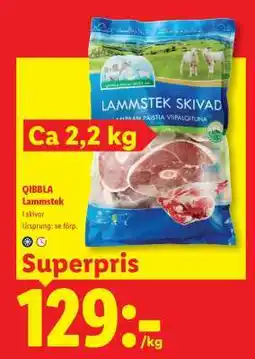 Lidl QIBBLA Lammstek erbjuda