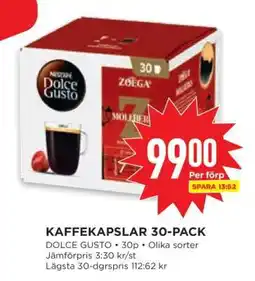 Willys KAFFEKAPSLAR 30-PACK erbjuda