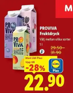 Lidl Proviva Fruktdryck erbjuda
