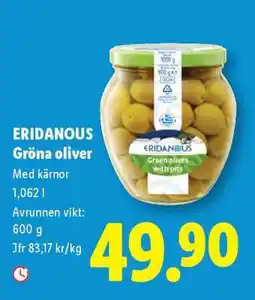 Lidl Eridanous Gröna oliver erbjuda
