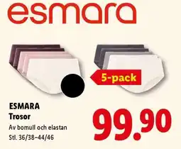 Lidl esmara Trosor erbjuda