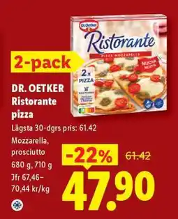 Lidl Dr. Oetker Ristorante Pizza erbjuda
