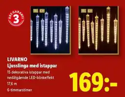 Lidl LIVARNO Ljusslinga med istappar erbjuda