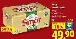 Lidl Arla svenskt smör erbjuda