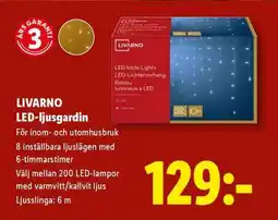 Lidl LIVARNO LED-ljusgardin erbjuda