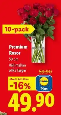 Lidl Premium rosor erbjuda