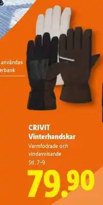 Lidl CRIVIT Vinterhandskar erbjuda