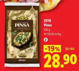 Lidl ZETA PINSA erbjuda