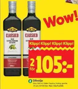 ICA Supermarket Zeta Classico Olivolja erbjuda
