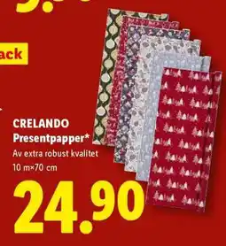Lidl CRELANDO Presentpapper erbjuda