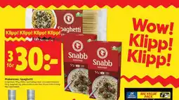 ICA Supermarket Snabb Makaroner, Spaghetti erbjuda