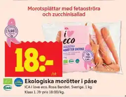 ICA Supermarket Ekologiska Morötter i Påse erbjuda