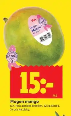 ICA Supermarket Mogen Mango erbjuda