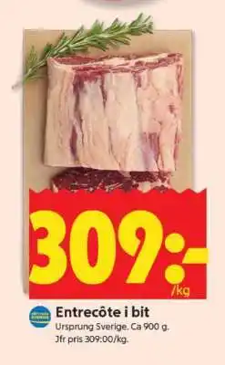 ICA Supermarket Entrecôte i bit erbjuda