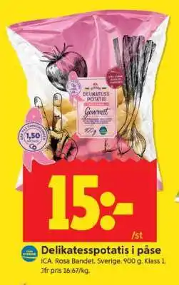 ICA Supermarket Delikatesspotatis i påse erbjuda