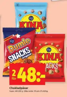 ICA Supermarket Chokladpåsar erbjuda