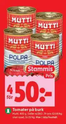 ICA Supermarket Tomater på burk erbjuda