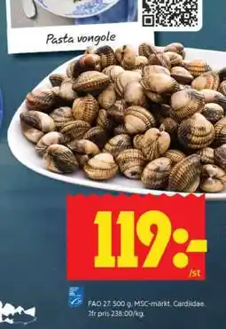 ICA Supermarket Pasta vongole erbjuda