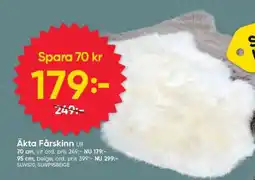 DollarStore Äkta Fårskinn Ull erbjuda