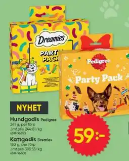 DollarStore Pedigree Party Pack erbjuda