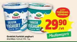 Stora Coop GREKISK/TURKISK YOGHURT erbjuda