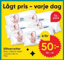DollarStore Våtservetter erbjuda