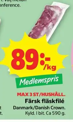 Stora Coop Färsk Fläskfilé erbjuda
