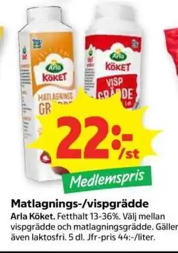 Stora Coop Matlagnings-/Vispgrädde erbjuda