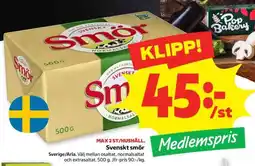 Stora Coop SVENSKT SMÖR erbjuda